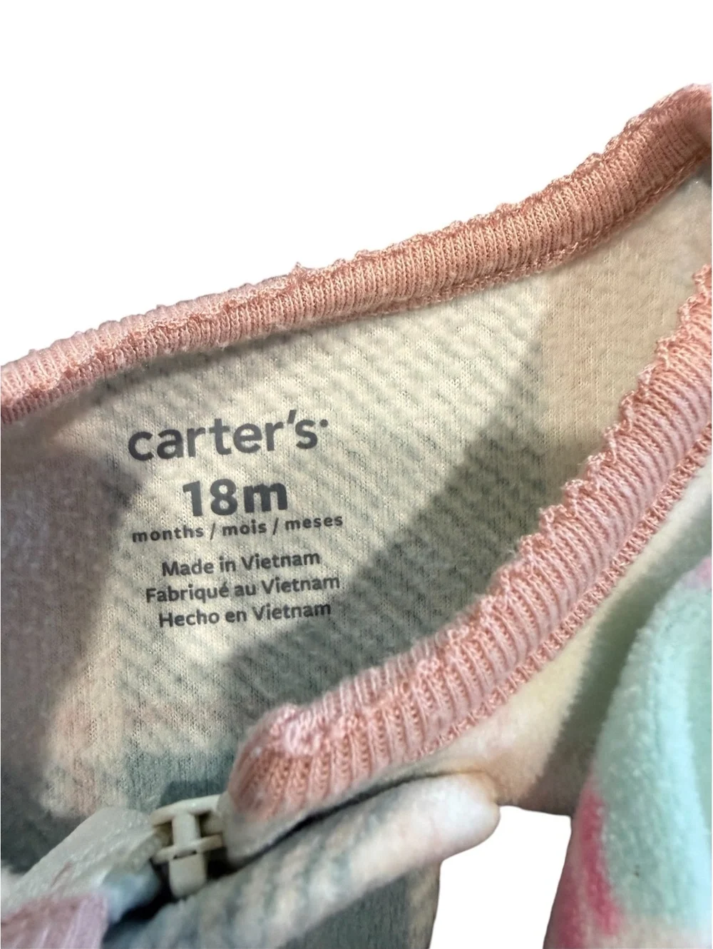18m Carter's Simple Joys Set Baby Footed Pajamas, 18 Months, Multi-Color Fleece